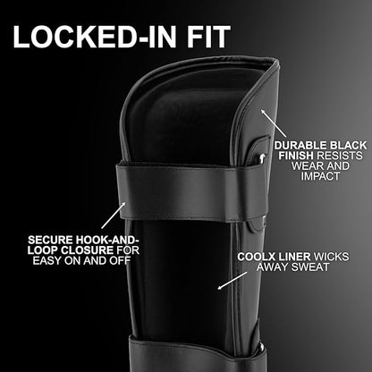 Tigear Core Shin Guards – MMA Martial Arts Shin Guards for Muay Thai & Kickboxing Sparring and Training | Premium, Lightweight | Professional Protection for Men, Women, Kids