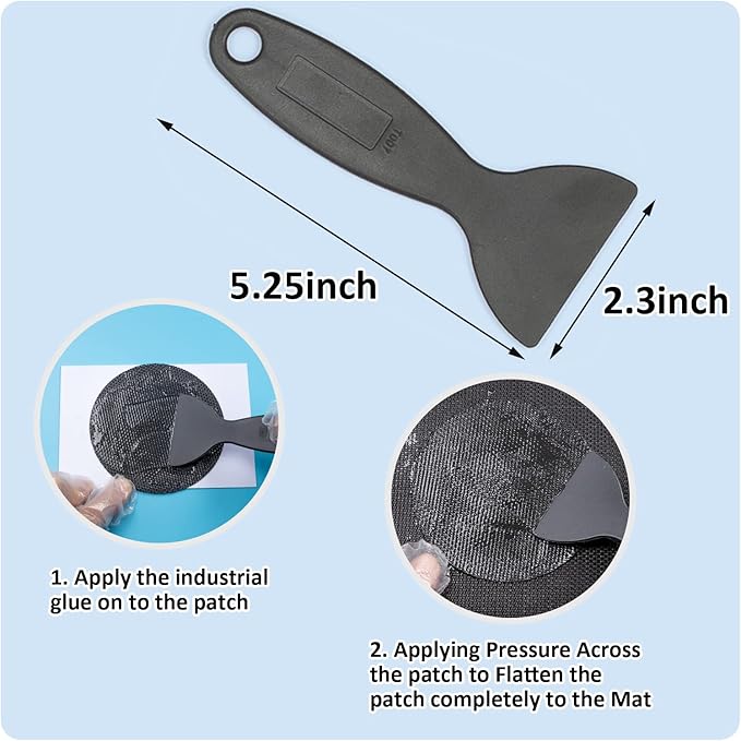 Trampoline Patch Repair Kit 4 inch Circle On Patches | Repair Trampoline Mat Tear or Hole in a Trampoline Mat (2 Pieces)