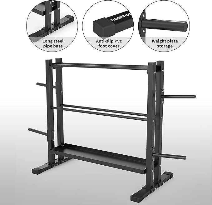 PPROIRON Dumbbell Rack, Heavy Duty Thickened with 1000Lbs Load Capacity, Extra Large Capacity Weight Rack for Dumbbells Kettlebells, Home Gym Storage, Floor Protective Weight Stand Holder (Rack Only)