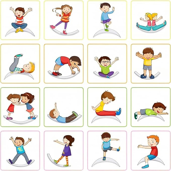 Ultimate Balance Board Kids - Natural Wood Wobble Board for Kids, Montessori Waldorf Toy, Ideal Gift for Ages 3-8; Perfect for Balance Boards for Adults, Physical Therapy & Indo Board Exercises