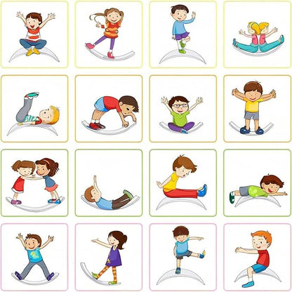 Ultimate Balance Board Kids - Natural Wood Wobble Board for Kids, Montessori Waldorf Toy, Ideal Gift for Ages 3-8; Perfect for Balance Boards for Adults, Physical Therapy & Indo Board Exercises