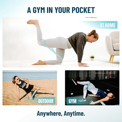 Latex Mini Resistance Bands Sets for Trainers, Bootcamp, Gym for Men and Women in Fun Colors - Ebook, Videos and Workout Chart Included by Iron Core Fitness