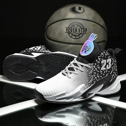 Boys Basketball Shoes Breathable Indoor Athletic Shoes Youth Outdoor Fashion Sneakers Comfortable Basketball Shoes for Girls