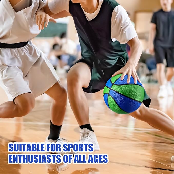 8 Pcs Sports Balls Set Include Basketball Football Soccer Volleyball with 2 Sport Equipment Bags 2 Pumps for Teens Youth Adult Outdoor Operation Christmas Ball Gifts