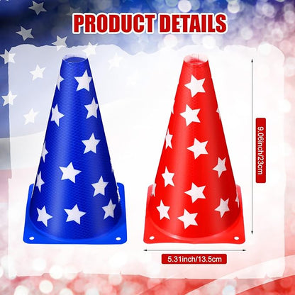 Candy Corn Ring Toss Game Plastic Cones 9 Inch Training Traffic Cones Sport Training Agility Field Marker for Youth Soccer Skating Practice