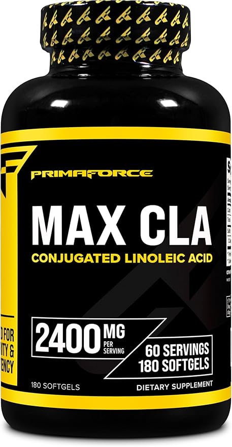 Primaforce CLA 2400 mg per Serving (180 softgels) - Max CLA - for Men and Women, Non-Stimulating