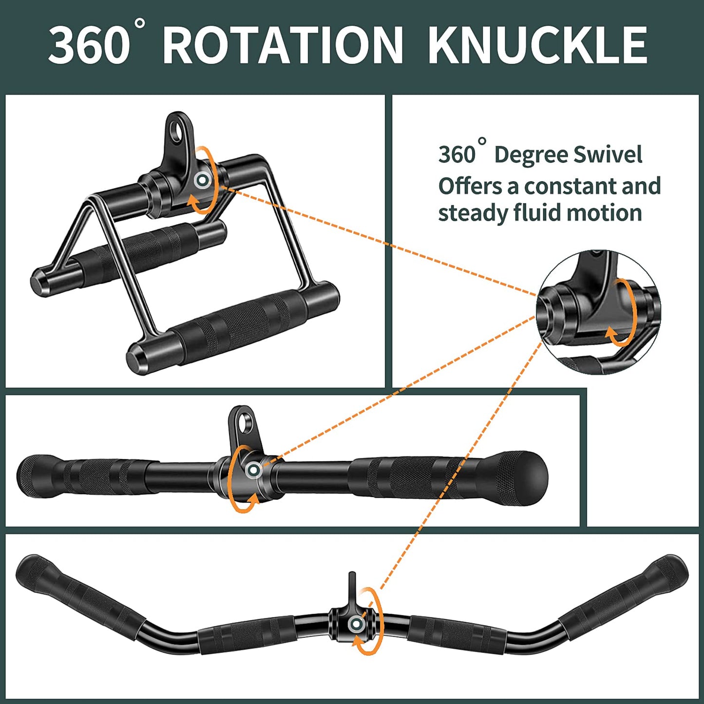 WNOEY Cable Machine Attachment, Cable Attachments for Gym, Gym Cable Attachments, Cable Machine