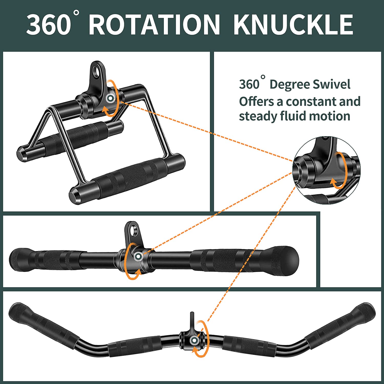 WNOEY Cable Machine Attachment, Cable Attachments for Gym, Gym Cable Attachments, Cable Machine