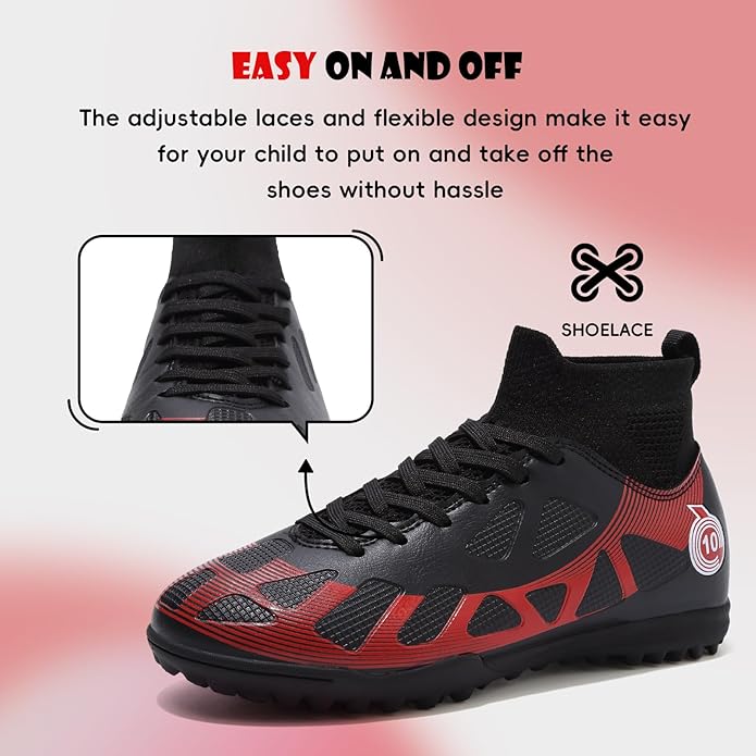 Soccer Cleats Kids Boys Girls Athletic Outdoor Football Shoes