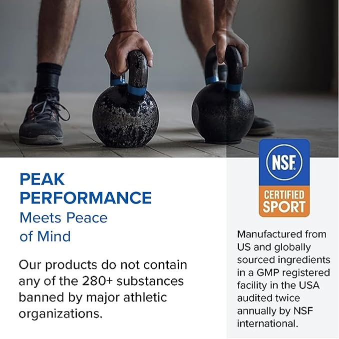 Creatine Monohydrate Powder - NSF Certified for Sport Creatine Supplement to Support Muscle