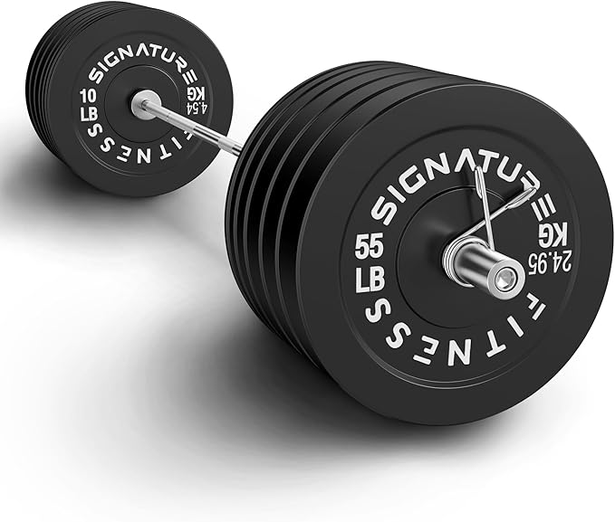 Olympic Bumper Plates Set, 2" Weight Plates for Strength Training & Weightlifting, Paris or Set or Set with Barbell, Multiple Options