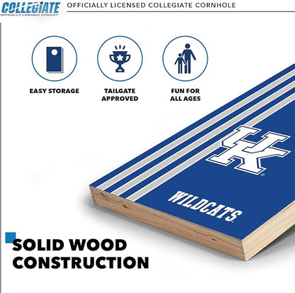 2' x 3' Solid Wood Cornhole Set with Direct Print HD Team Graphics – Great Gift for Any NCAA Fan! Bean Bag Toss Family Outdoor Games