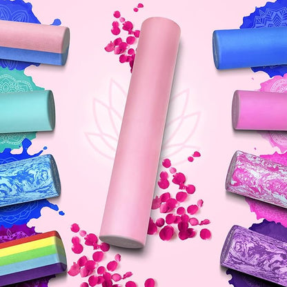 Yes4All EVA Firm Foam Roller for Back - Round Back Roller for Exercise, Yoga & Pilates 12/18/24/36 inch