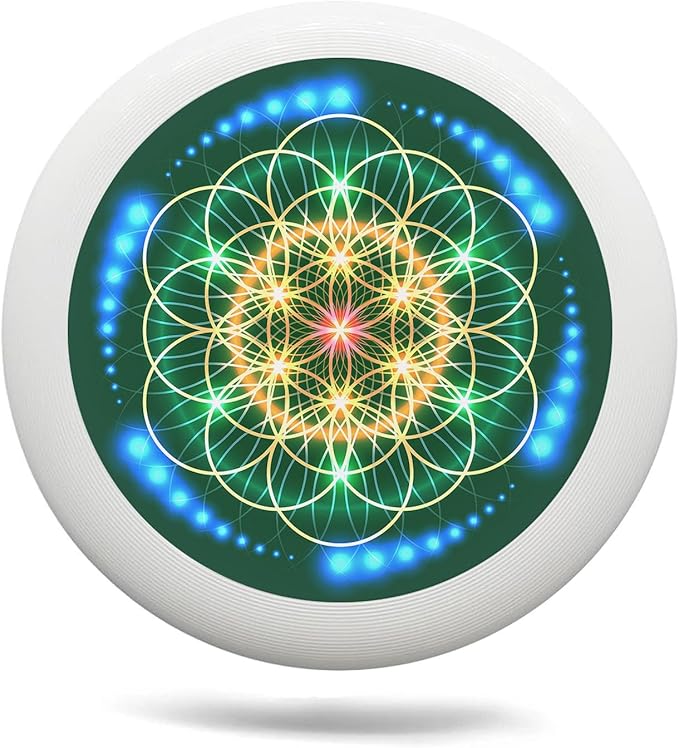 Rainbow Flower Outdoor Flying Disc Abstract Colorful Floral Ultimate Disc 175g for Boys Girls Men Women Birthday Christmas