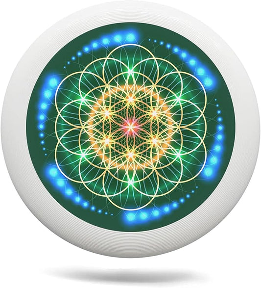 Rainbow Flower Outdoor Flying Disc Abstract Colorful Floral Ultimate Disc 175g for Boys Girls Men Women Birthday Christmas