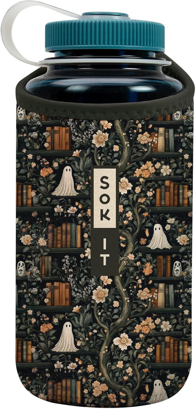 Sok It BotlSok Water Bottle Sleeve Insulated Neoprene Cover (Ghost Stories, Fits 32oz Nalgene)