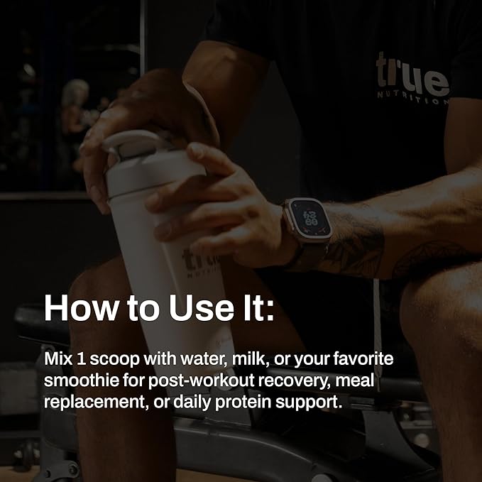 True Nutrition - Vanilla Whey Protein Isolate Cold-Filtration - 100% Whey Protein Powder - 27g Protein per Serving - Mixes Easily and Tastes Great - Third Party Tested - French Vanilla - 1lb