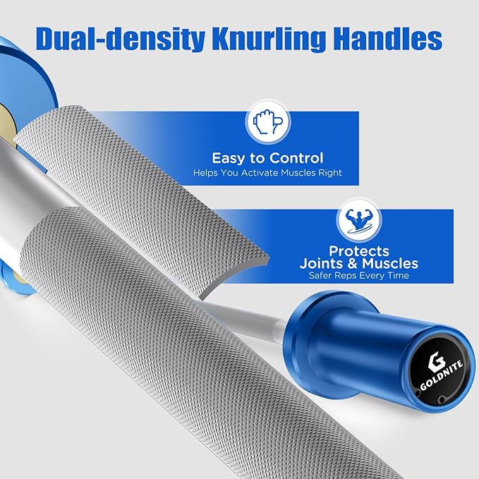 5.5LB Mini Barbell Bar 4Ft for Beginners Women & Kids-100LB Capacity Lightweight Weightlifting Bar- Multi-Color for 2-Inch Weight Plates Total Body Workout Strength Training Home Gym