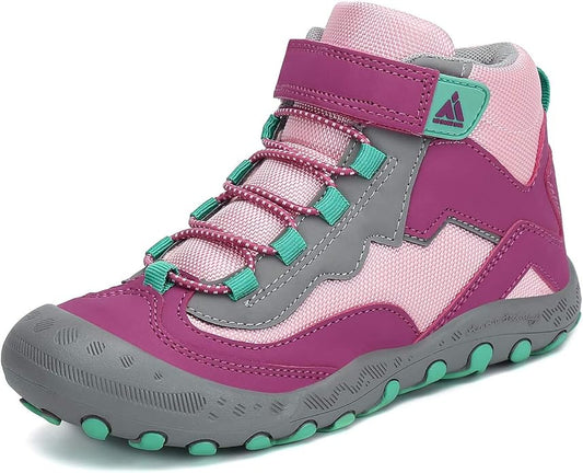 Mishansha Kids Hiking Boots Toddler Girls Boys Hiking Shoes Water-Resistant Anti-Collision Non-Slip