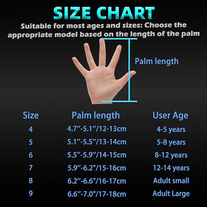 Sportout Kids Goalkeeper Gloves, Soccer Gloves with Double Wrist Protection and Non-Slip Wear Resistant Latex Material to Give Protection to Prevent Injuries