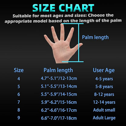 Sportout Kids Goalkeeper Gloves, Soccer Gloves with Double Wrist Protection and Non-Slip Wear Resistant Latex Material to Give Protection to Prevent Injuries