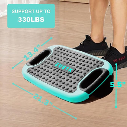 4-In-1 Aerobic Balance Board and Step Up Exercise Platform - Adjustable Multifunctional Balance Board Slant Board, Steppers for Exercise - Home Workout Non Slip Stepper Platform