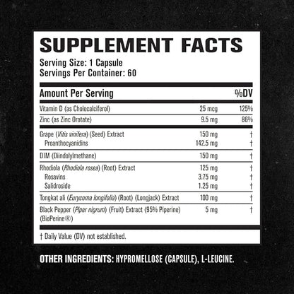 Jacked Factory Androsurge Estrogen Blocker & Natural Testosterone Booster for Men (60 Capsules) & Primasurge Max Mens Testosterone Booster (90 Capsules)
