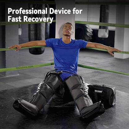 FIT KING Air Compression Recovery System,Dynamic Pressure for Circulation Improvement and Fast Recovery,Sequential Massage Boots for Athletes (Small)