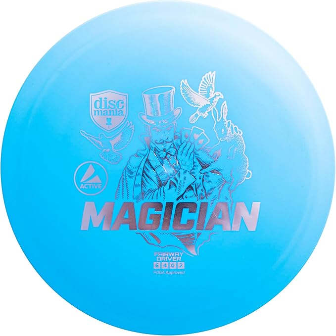 Discmania Disc Golf Set (5 Pack) | Active Line Disc Golf Starter Set | Shogun, Maestro, Magician, Mermaid & Mentor | Base Plastic, Easy to Throw | Ideal Gift for New Players (Colors May Vary)