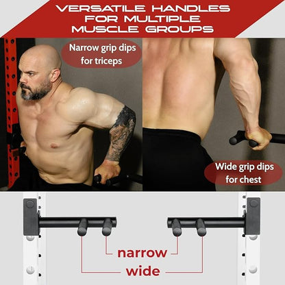 Yes4All Power Rack J-Hooks & Attachments – Heavy Duty Barbell Holders Compatible with 2x2 & 3x3 Power Racks for Home Gym