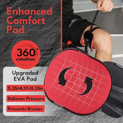 Thigh Master, 0–132lbs Adjustable Resistance, 3-in-1 Pelvic Floor Exercise Devices, Inner Thigh Exerciser, Kegel Exercise for Men & Women, Home Gym Fitness