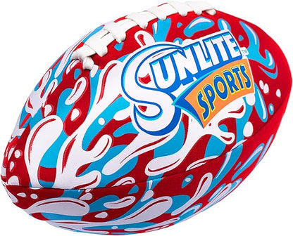 Sunlite Sports Waterproof Football for Lawn Backyard Pool Beach Lake Park Water Toy, Outdoor Play, for Kids Children Teens Adults, Family Fun
