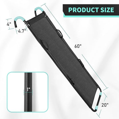 TANOSHII® Universal Trampoline Slide Ladder with Handles, Strong Tear Resistant Fabric, Easy to Install, Fit All Kinds of Trampolines, for Kids Toddlers Climb Up & Slide Down，20"x60"