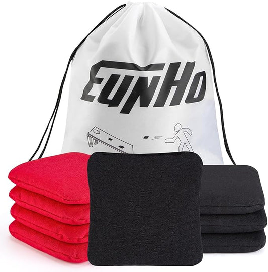 EunHo Cornhole Bags Set of 8 Regulation Size & Weight Corn Hole Bean Bags Official Professional All