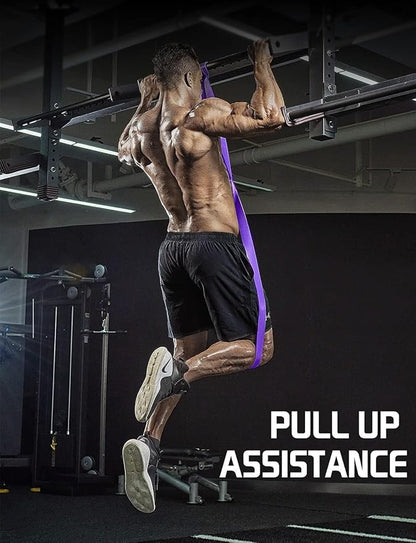 LEEKEY Resistance Bands Set for Pull-Up Assistance & Full-Body Training, Multi-Level Exercise Bands with Bag for Home Workouts, Physical Therapy, Strength Training (Men/Women)