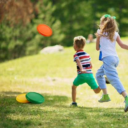 8 Inch Foam Flying Discs PE Equipment Coated Foam Soft Flying Discs Kid Toy for Physical Education Equipment Elementary School Teaching Outdoor Playing Game Sports Favors, 6 Colors