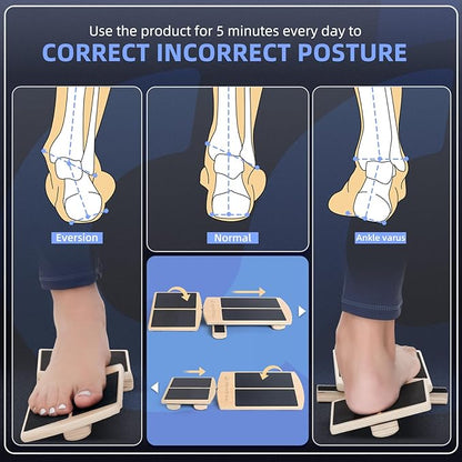 Ankle Foot Strengthener Exerciser for Sprained, Single Leg Balance Board, Posture Corrector, Foot Stretcher for Plantar Fasciitis Relief