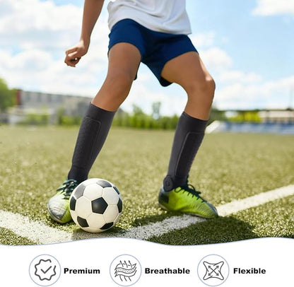 Soccer Shin Guards, Soccer Shin Guard Pads with Calf and Ankle Protection, SoccerProtective Equipment for Youth and Adult, SoccerAccessories for Boys and Girls