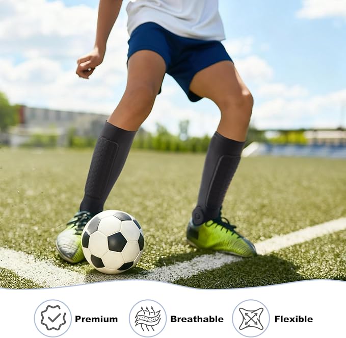 Soccer Shin Guards, Soccer Shin Guard Pads with Calf and Ankle Protection, SoccerProtective Equipment for Youth and Adult, SoccerAccessories for Boys and Girls