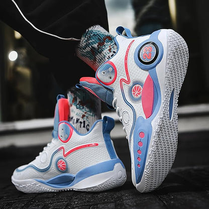 Boys Basketball Shoes Breathable Indoor Athletic Shoes Youth Outdoor Fashion Sneakers Comfortable Basketball Shoes for Girls