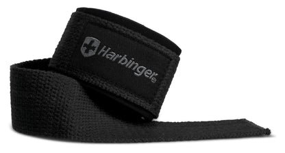 Harbinger Padded Cotton Lifting Straps with NeoTek Cushioned Wrist, 21.5 Inch Length, 1.5 Inch