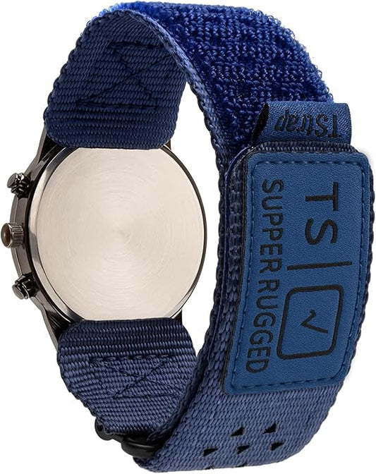 TStrap Nylon Sport Watch Band - Black Quick Release Watch Straps for Men Women - Athletic Military Smart Watch Bracelet Replacement - Correa para Reloj Hombre - 18mm 20mm 22mm