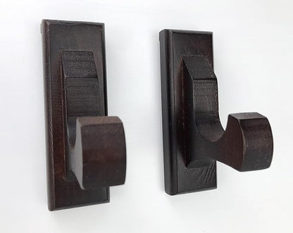 Sword Wall Mount Display Hooks - Wood Sword Holder Rack, Hanger for Martial Arts Weapons, Axe, Knife, Dagger, Lightsaber and Wizard Wand at Home or Office
