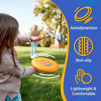 Wham-O Frisbee Go Flying Disc, 9 Inch Lightweight Sports Disc for Beginners Outdoor Beach Backyard Lawn Park Camping Family Activity Game - 70g