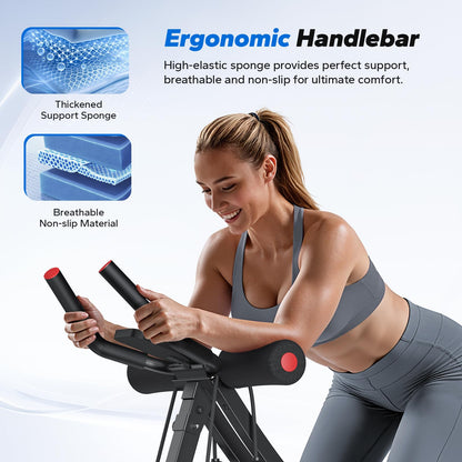 MERACH Ab Machine, Adjustable Dual Track Ab Trainer, Ab Workout Equipment