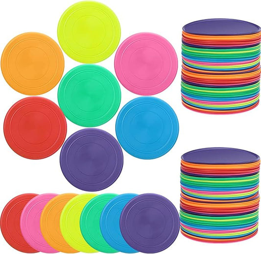 Vinsot Flying Discs Bulk Flying Discs for Kids Soft Rubber Flyer Disk Outdoor for Children Adults
