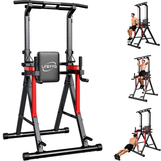 Power Tower Pull Up Bar Free Standing,Home Gym Strength Training Equipment