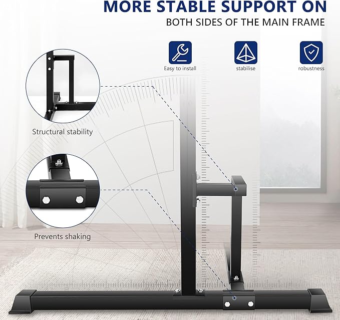 Pull Up Station Pull Up Bar for Home Gym Equipment Dip Station Power Tower Strength Training Fitness Equipment