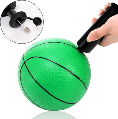 8 Pack Mini Basketballs, 7" Small Pool Basketball with Pump, Inflatable PVC Basketball Hoop Indoor, Replacement Basketballs for Pool, Sports Party, Water Games, Outdoor Play