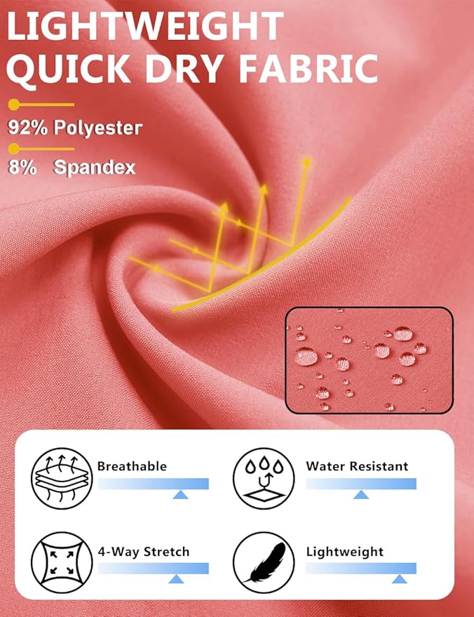 TACVASEN Men's Running Athletic Shorts 9" Quick Dry Workout Gym Shorts Lightweight Summer Shorts 3 Zipper Pockets